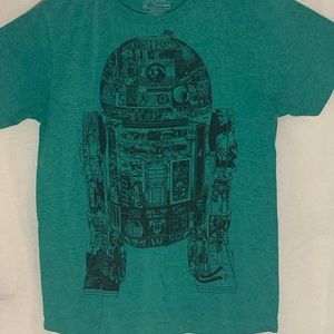 Star Wars R2D2 Green Short Sleeve Tshirt